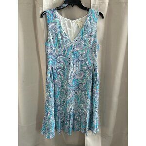 Cynthia Rowley Dress Size 4 Paisley Retro Fairy Y2K Festival Romantic Boho 17735